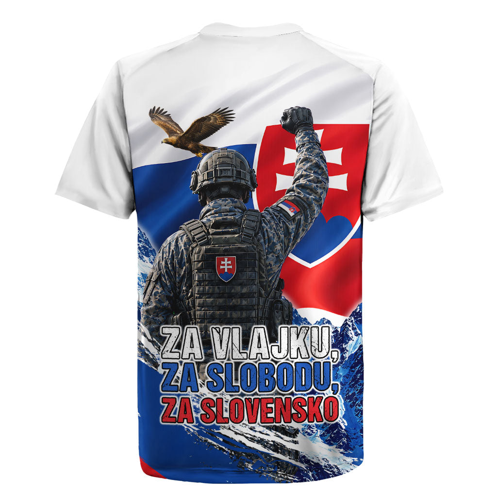 Slovakia Military Freedom Rugby Jersey Fighter Jets Soldier Eagle Mountain