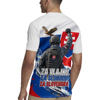Slovakia Military Freedom Rugby Jersey Fighter Jets Soldier Eagle Mountain