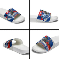 Slovakia Military Freedom Slide Sandals Fighter Jets Soldier Eagle Mountain