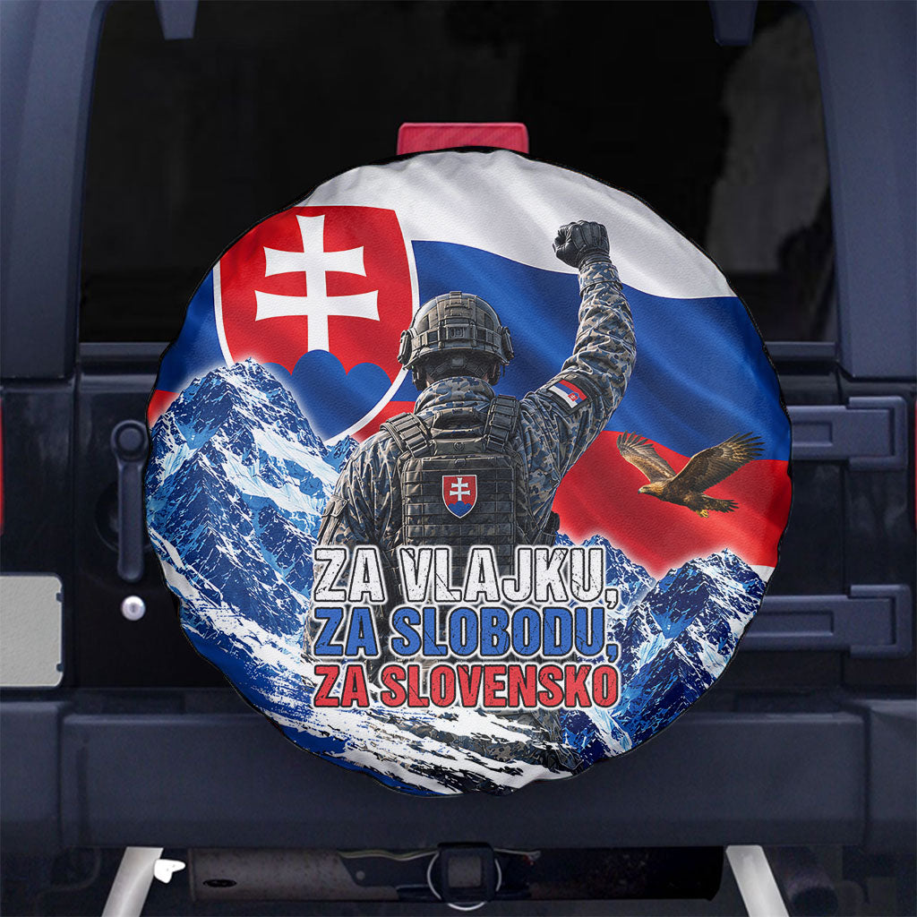 Slovakia Military Freedom Spare Tire Cover Fighter Jets Soldier Eagle Mountain
