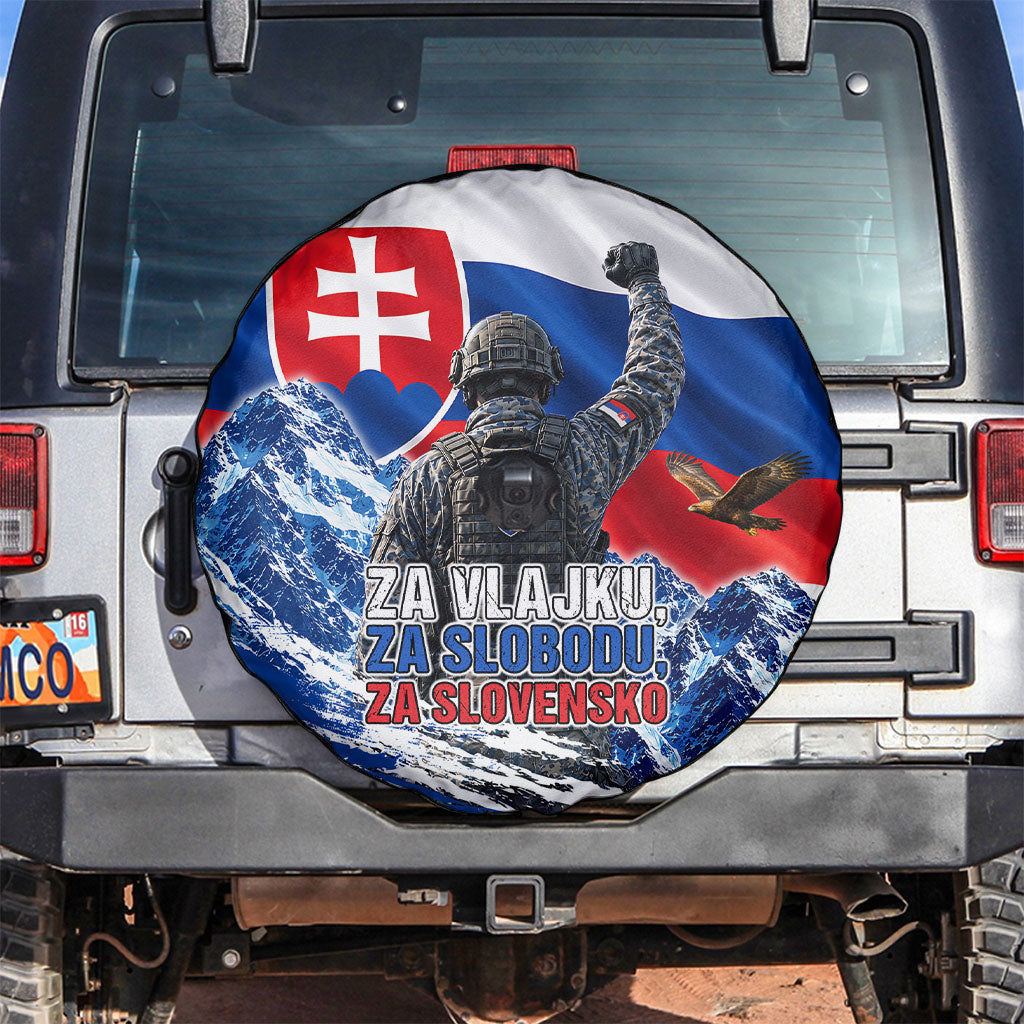Slovakia Military Freedom Spare Tire Cover Fighter Jets Soldier Eagle Mountain
