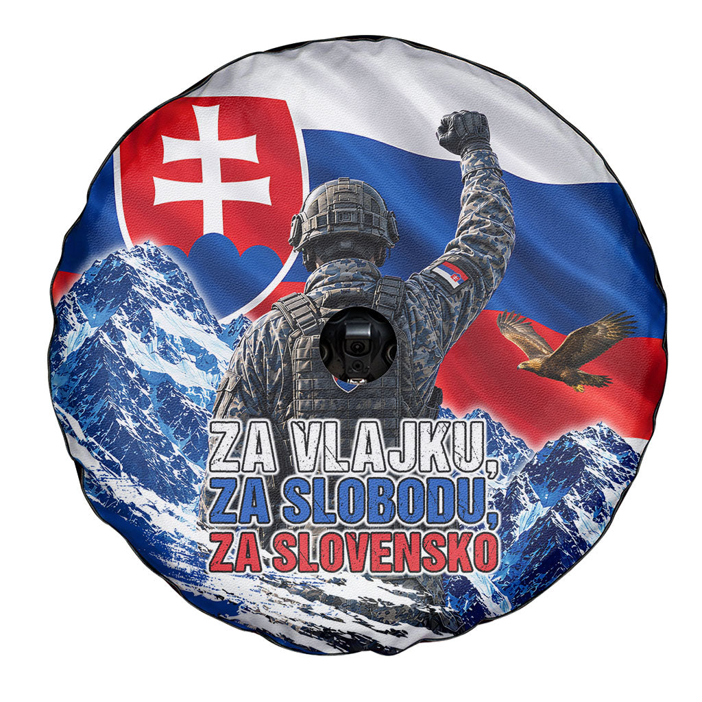 Slovakia Military Freedom Spare Tire Cover Fighter Jets Soldier Eagle Mountain