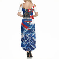 Slovakia Military Freedom Summer Maxi Dress Fighter Jets Soldier Eagle Mountain