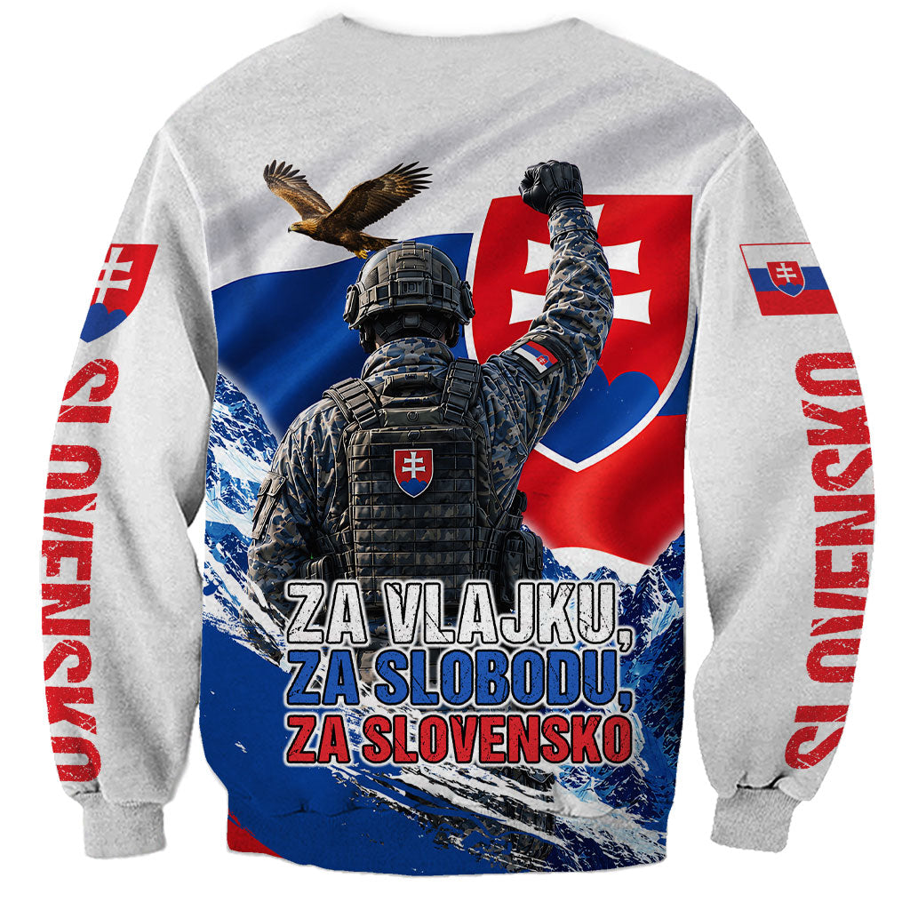 Slovakia Military Freedom Sweatshirt Fighter Jets Soldier Eagle Mountain