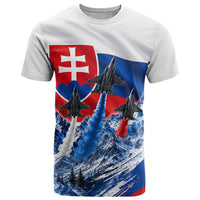 Slovakia Military Freedom T Shirt Fighter Jets Soldier Eagle Mountain