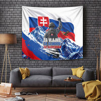 Slovakia Military Freedom Tapestry Fighter Jets Soldier Eagle Mountain