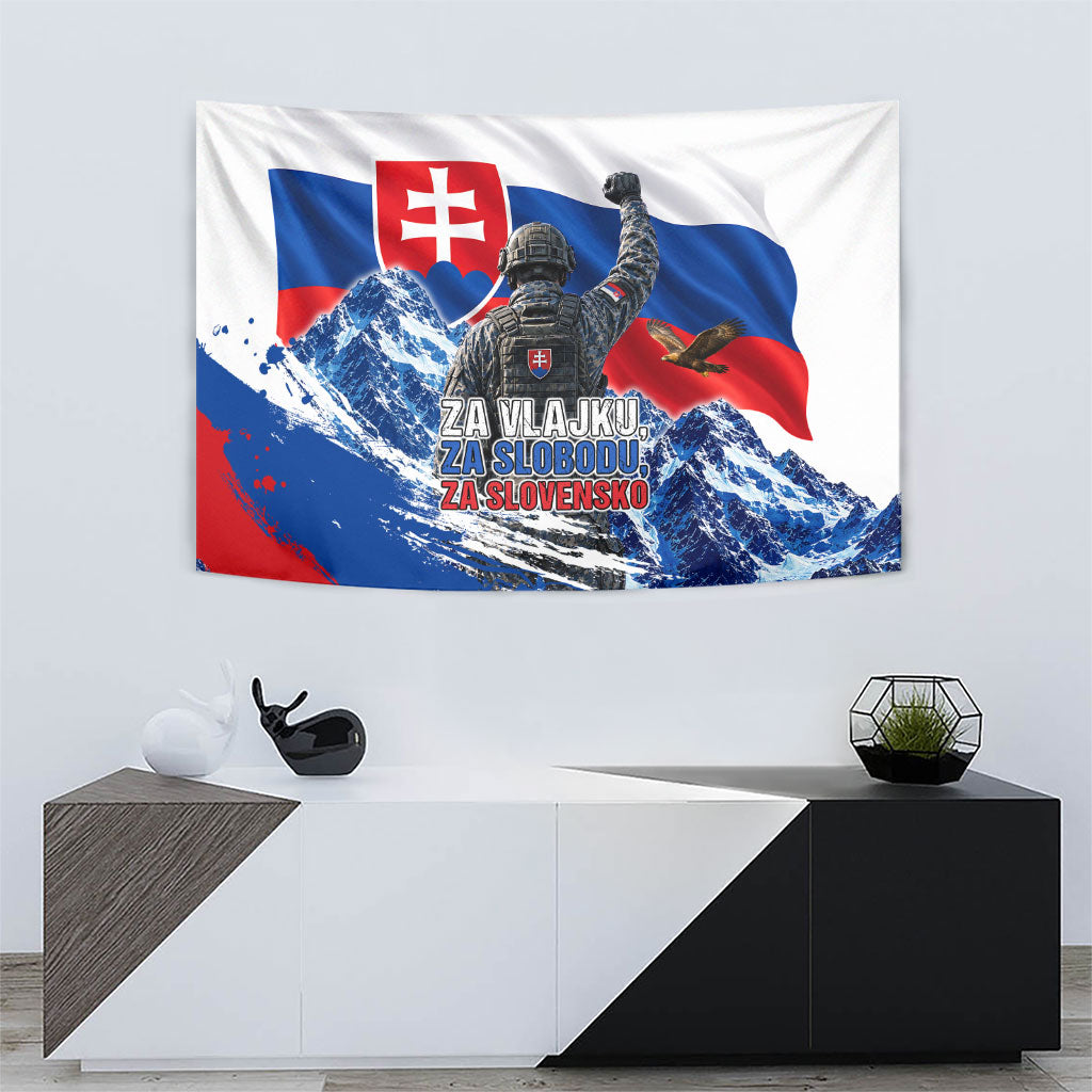 Slovakia Military Freedom Tapestry Fighter Jets Soldier Eagle Mountain