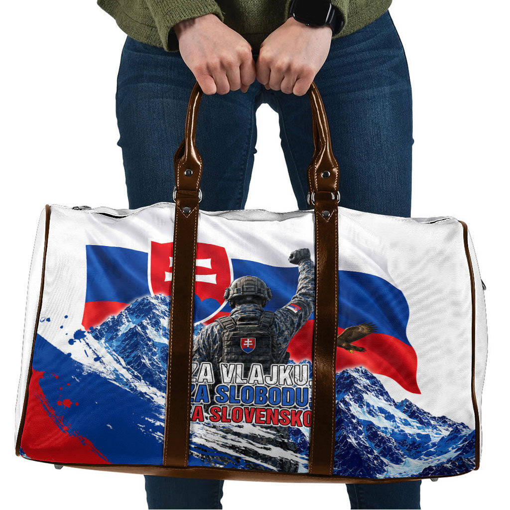 Slovakia Military Freedom Travel Bag Fighter Jets Soldier Eagle Mountain