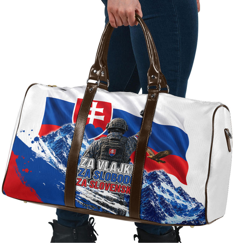 Slovakia Military Freedom Travel Bag Fighter Jets Soldier Eagle Mountain