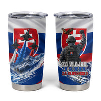 Slovakia Military Freedom Tumbler Cup Fighter Jets Soldier Eagle Mountain