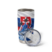 Slovakia Military Freedom Tumbler Cup Fighter Jets Soldier Eagle Mountain