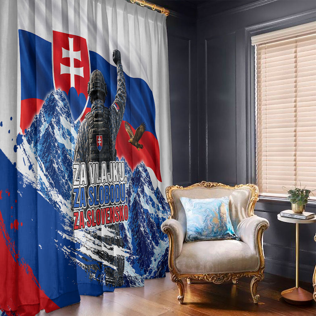 Slovakia Military Freedom Window Curtain Fighter Jets Soldier Eagle Mountain
