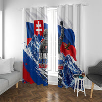 Slovakia Military Freedom Window Curtain Fighter Jets Soldier Eagle Mountain