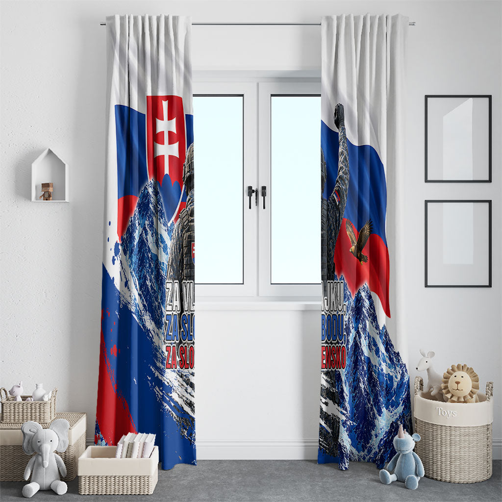 Slovakia Military Freedom Window Curtain Fighter Jets Soldier Eagle Mountain