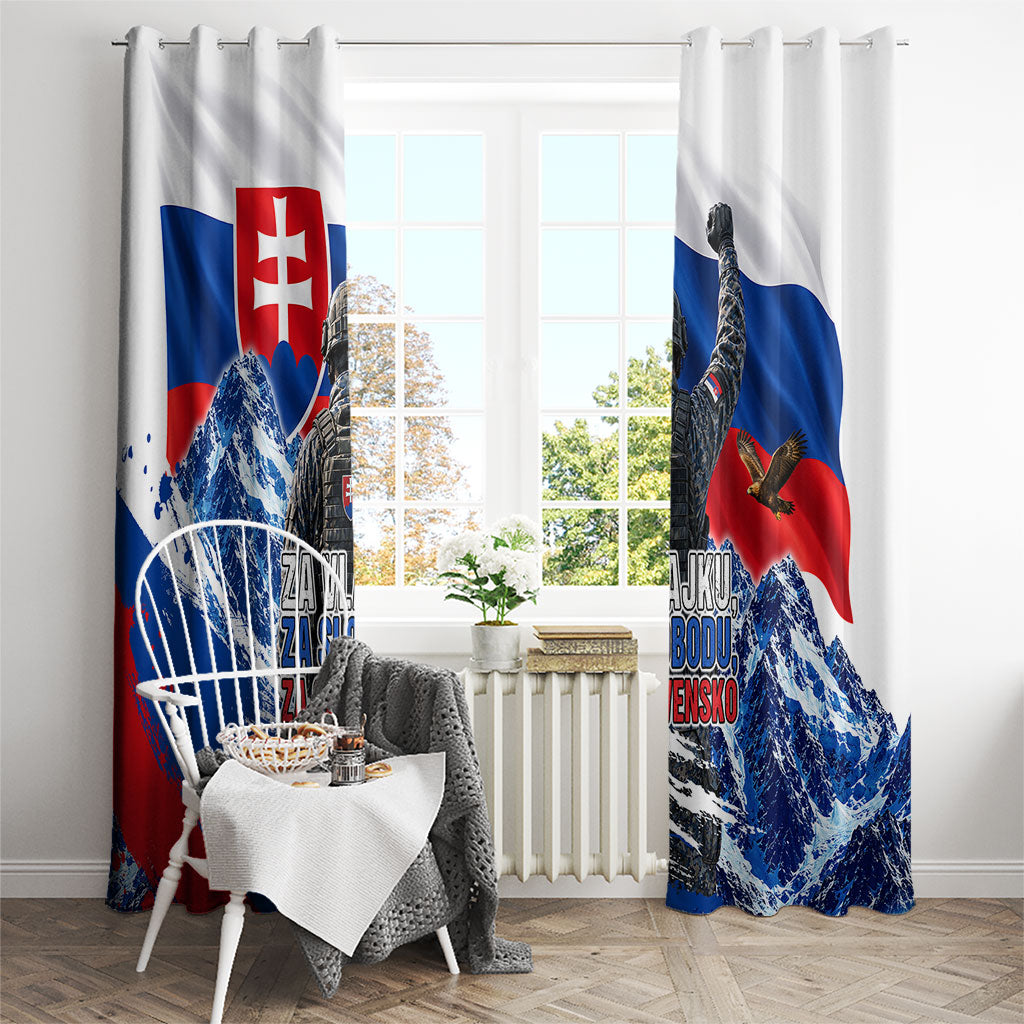 Slovakia Military Freedom Window Curtain Fighter Jets Soldier Eagle Mountain