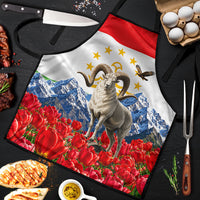 Tajikistan National Pride Apron Ismoil Somoni Monument Marco Polo Sheep Flag