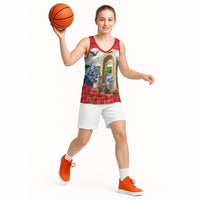 Tajikistan National Pride Basketball Jersey Ismoil Somoni Monument Marco Polo Sheep Flag