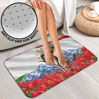 Tajikistan National Pride Bathroom Set Ismoil Somoni Monument Marco Polo Sheep Flag