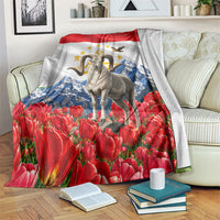 Tajikistan National Pride Blanket Ismoil Somoni Monument Marco Polo Sheep Flag