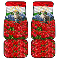 Tajikistan National Pride Car Mats Ismoil Somoni Monument Marco Polo Sheep Flag