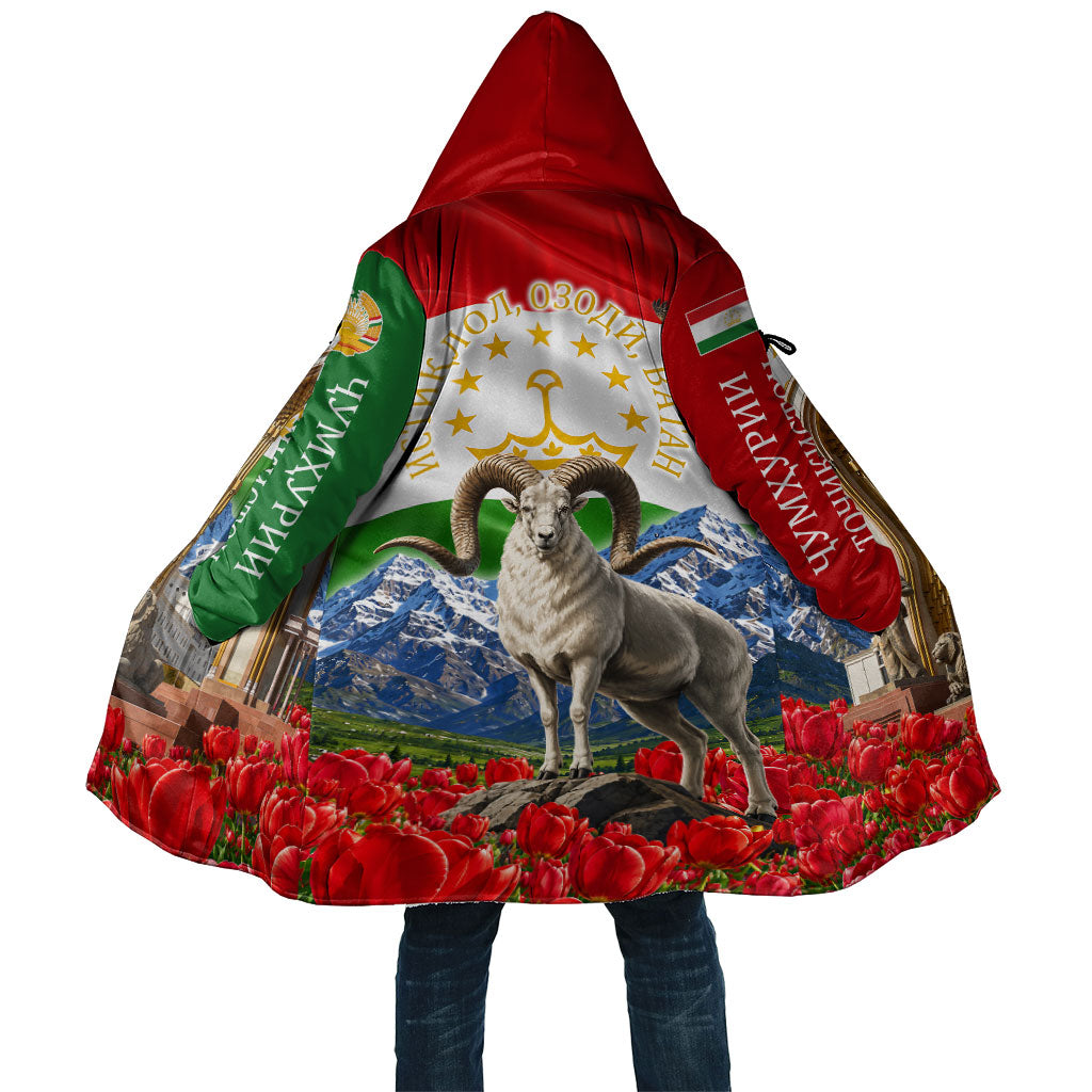 Tajikistan National Pride Cloak Ismoil Somoni Monument Marco Polo Sheep Flag