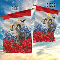 Tajikistan National Pride Garden Flag Ismoil Somoni Monument Marco Polo Sheep Flag