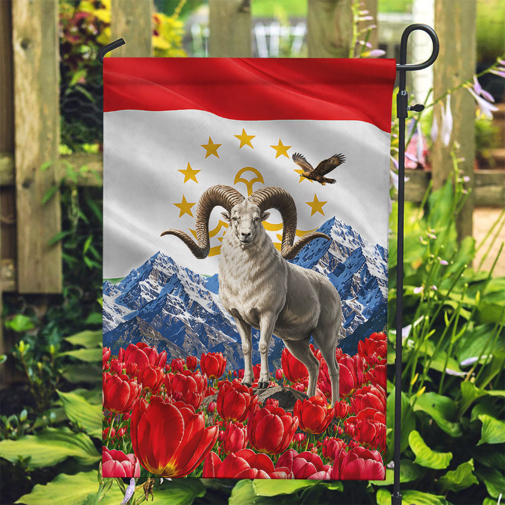 Tajikistan National Pride Garden Flag Ismoil Somoni Monument Marco Polo Sheep Flag