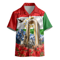 Tajikistan National Pride Kid Hawaiian Shirt Ismoil Somoni Monument Marco Polo Sheep Flag