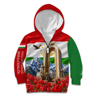 Tajikistan National Pride Kid Hoodie Ismoil Somoni Monument Marco Polo Sheep Flag