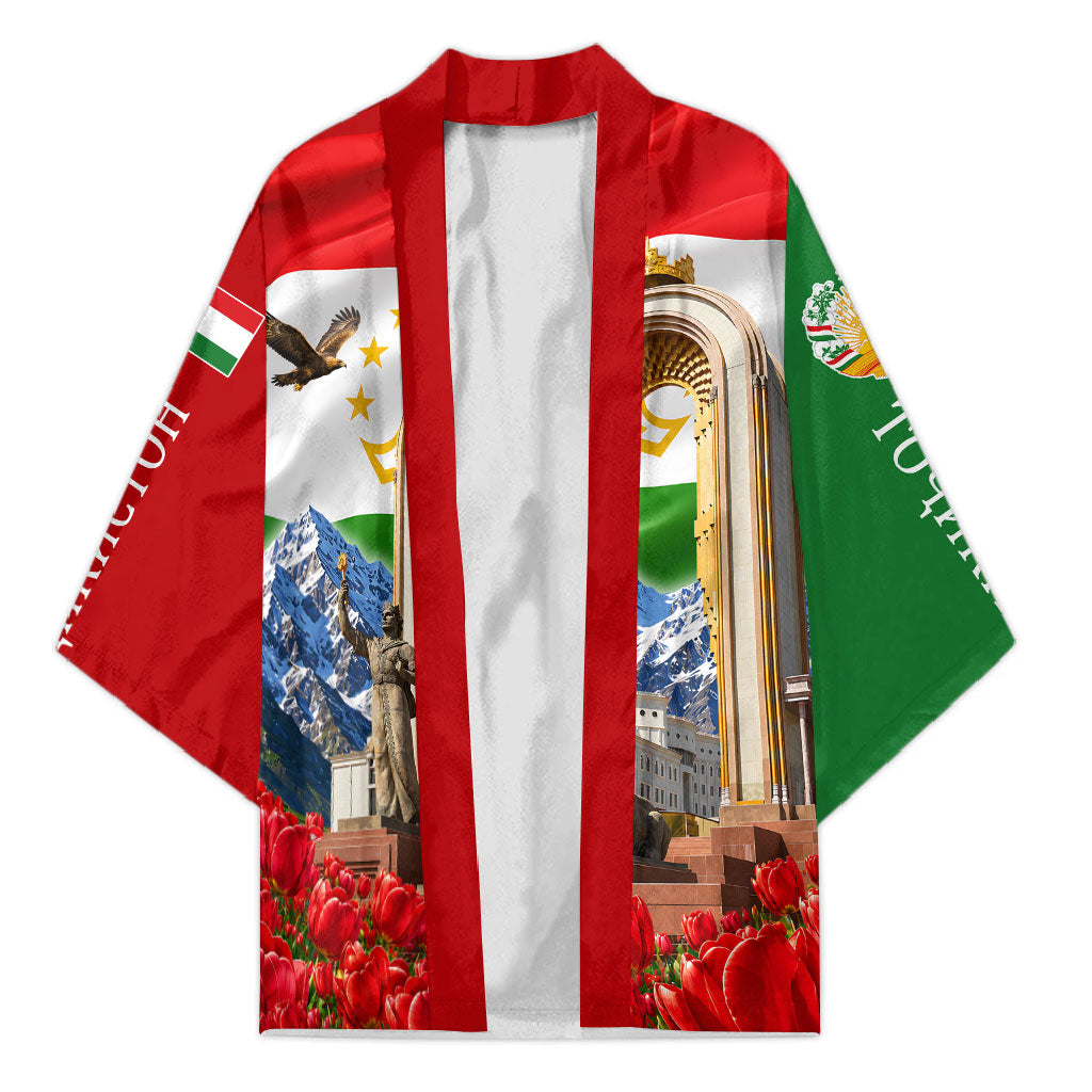 Tajikistan National Pride Kimono Ismoil Somoni Monument Marco Polo Sheep Flag