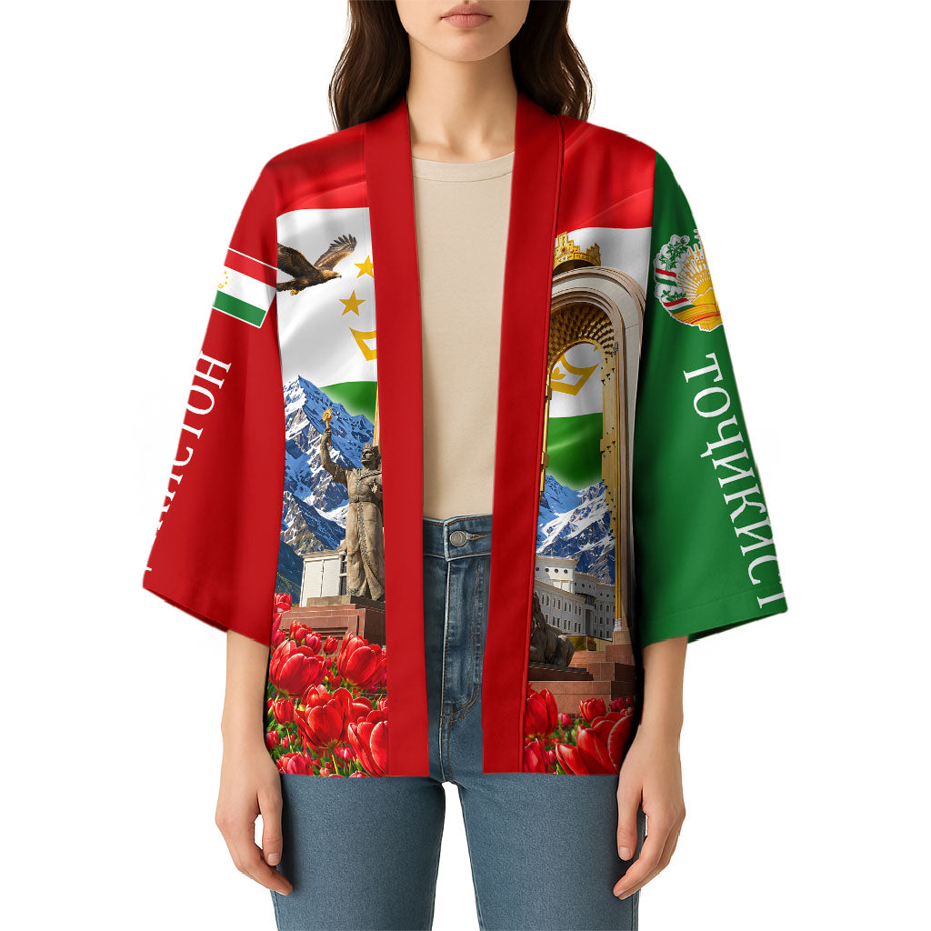 Tajikistan National Pride Kimono Ismoil Somoni Monument Marco Polo Sheep Flag