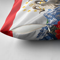 Tajikistan National Pride Pillow Cover Ismoil Somoni Monument Marco Polo Sheep Flag