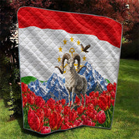 Tajikistan National Pride Quilt Ismoil Somoni Monument Marco Polo Sheep Flag