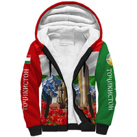 Tajikistan National Pride Sherpa Hoodie Ismoil Somoni Monument Marco Polo Sheep Flag