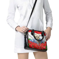 Tajikistan National Pride Shoulder Handbag Ismoil Somoni Monument Marco Polo Sheep Flag