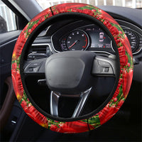 Tajikistan National Pride Steering Wheel Cover Ismoil Somoni Monument Marco Polo Sheep Flag