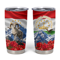 Tajikistan National Pride Tumbler Cup Ismoil Somoni Monument Marco Polo Sheep Flag