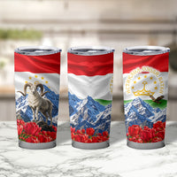 Tajikistan National Pride Tumbler Cup Ismoil Somoni Monument Marco Polo Sheep Flag
