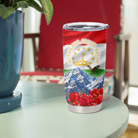 Tajikistan National Pride Tumbler Cup Ismoil Somoni Monument Marco Polo Sheep Flag