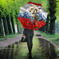 Tajikistan National Pride Umbrella Ismoil Somoni Monument Marco Polo Sheep Flag