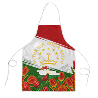 Tajikistan Independence Day Apron Ismoil Somoni Monument Flag Map Red Tulips