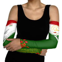 Tajikistan Independence Day Arm Sleeves Ismoil Somoni Monument Flag Map Red Tulips