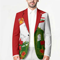 Tajikistan Independence Day Blazer Ismoil Somoni Monument Flag Map Red Tulips