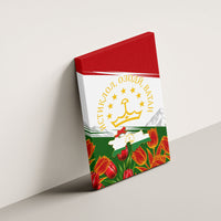 Tajikistan Independence Day Canvas Wall Art Ismoil Somoni Monument Flag Map Red Tulips