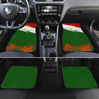 Tajikistan Independence Day Car Mats Ismoil Somoni Monument Flag Map Red Tulips