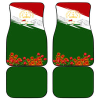 Tajikistan Independence Day Car Mats Ismoil Somoni Monument Flag Map Red Tulips