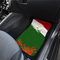 Tajikistan Independence Day Car Mats Ismoil Somoni Monument Flag Map Red Tulips