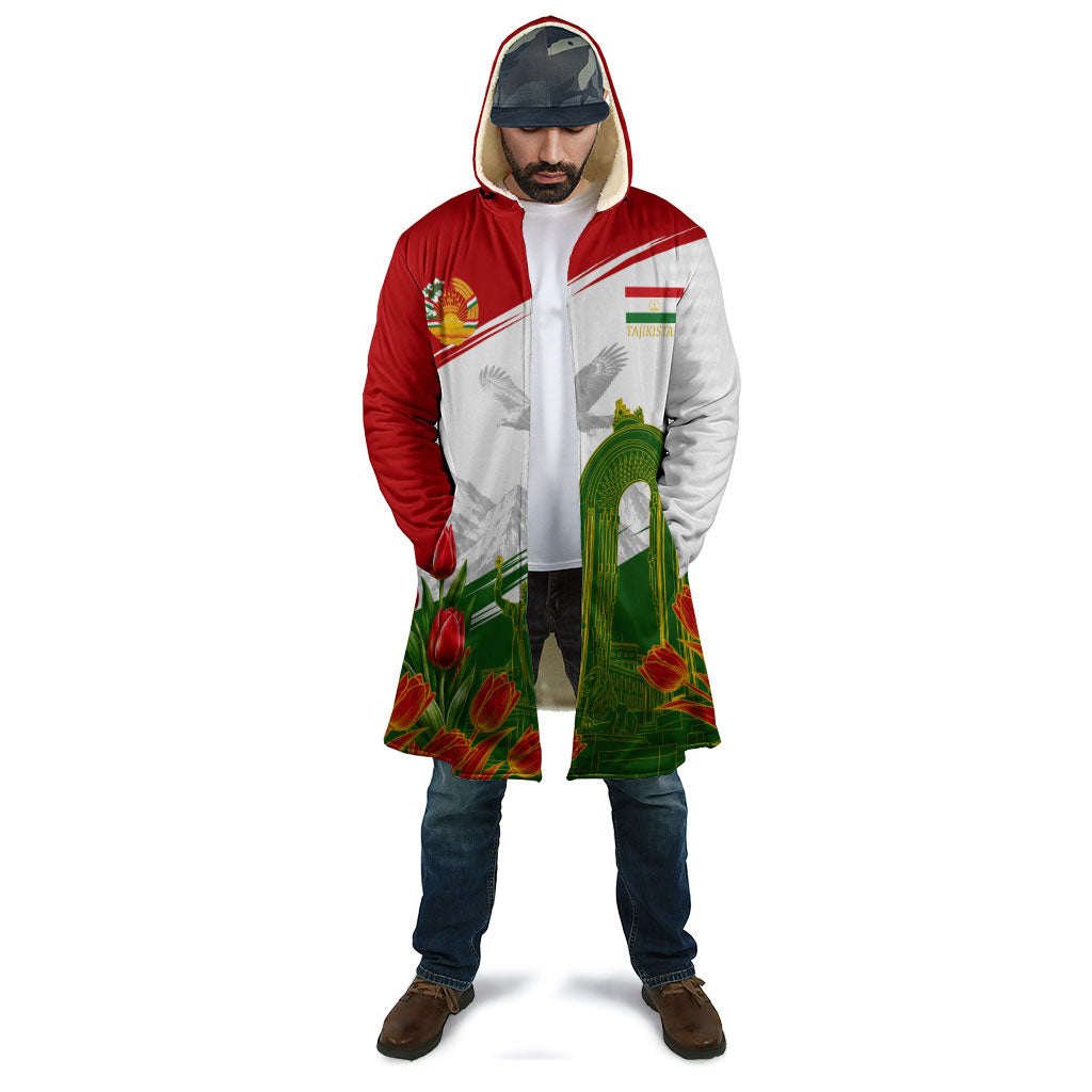 Tajikistan Independence Day Cloak Ismoil Somoni Monument Flag Map Red Tulips