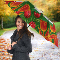 Tajikistan Independence Day Umbrella Ismoil Somoni Monument Flag Map Red Tulips