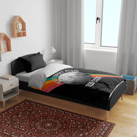 Never Forget Pluto 1930-2006 Bedding Set Vintage Retro Rainbow Planet Outer Space Astronomy Graphic Art
